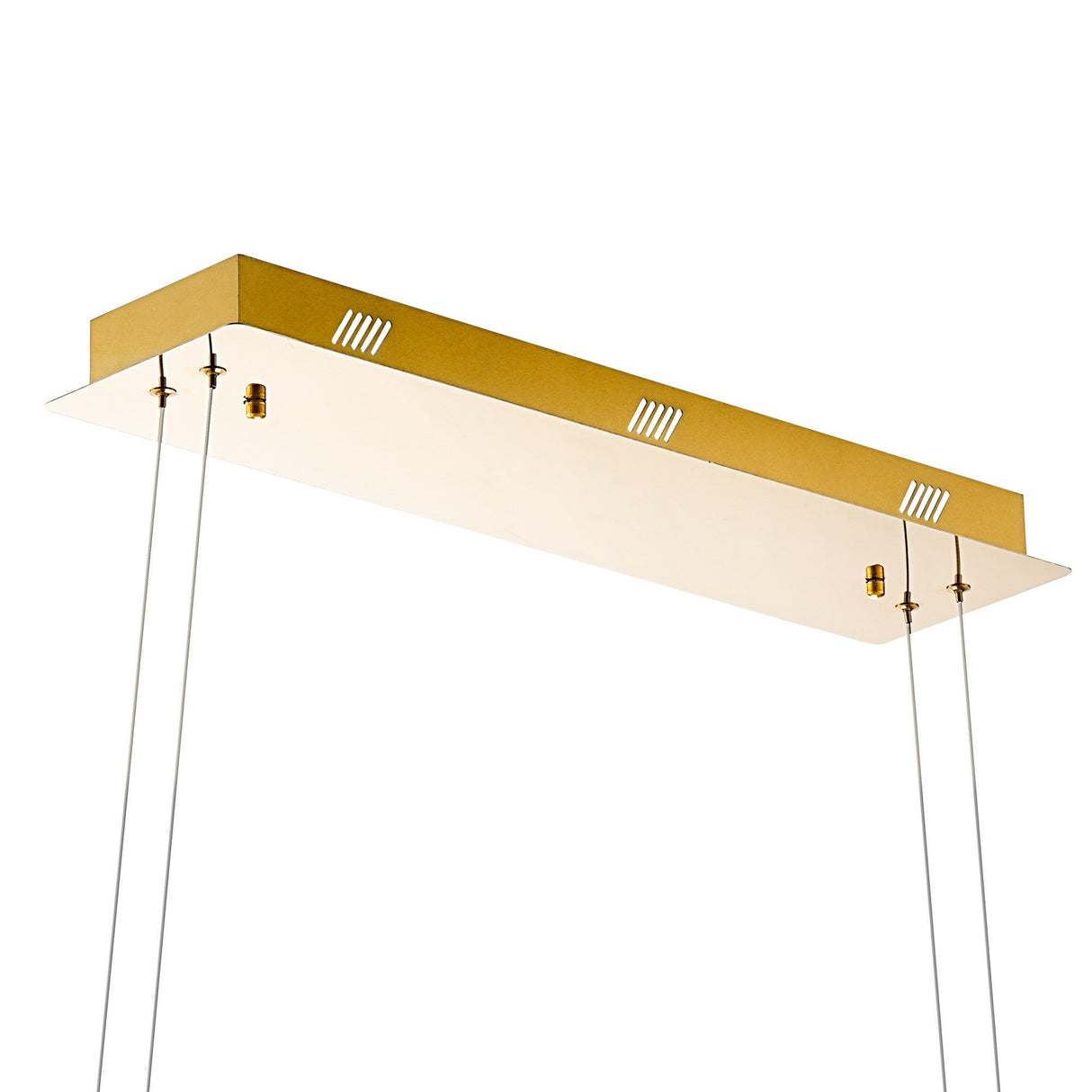 Bano 102cm 3 Light Dimmable LED Crystal Linear Suspension Light -  Gold