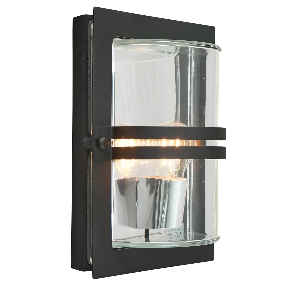Basel 1 Light Wall Lantern - Black