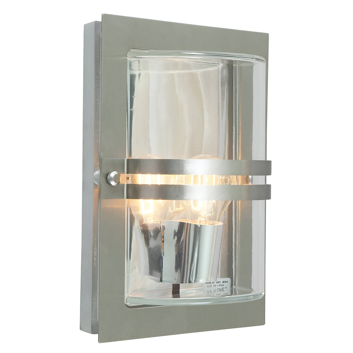 Basel 1 Light Wall Lantern - Stainless Steel