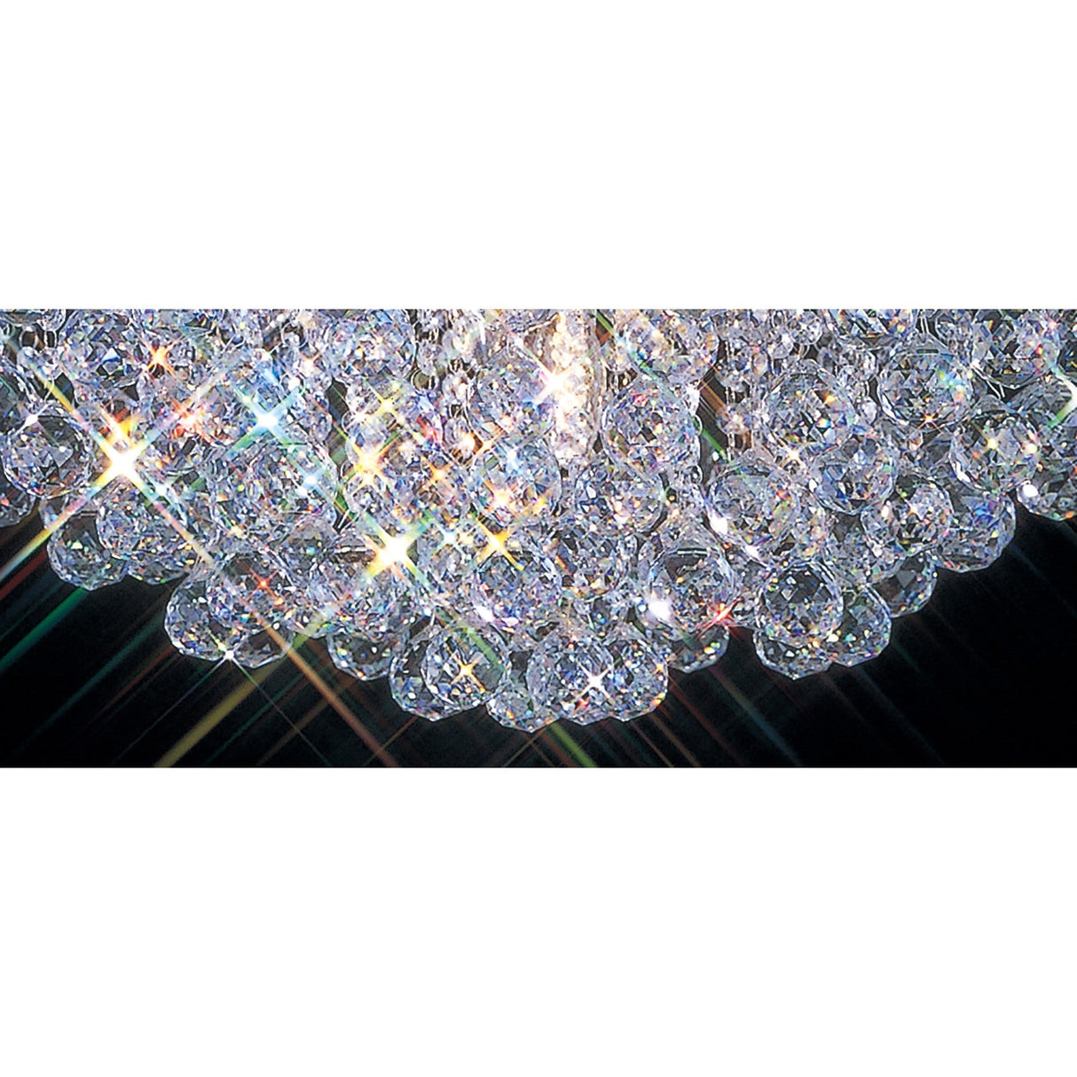 Bask 64cm Round 6 Light Crystal Chandelier - Polished Chrome