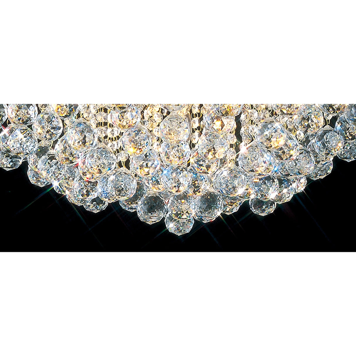 Bask 64cm Round 6 Light Crystal Chandelier - French Gold