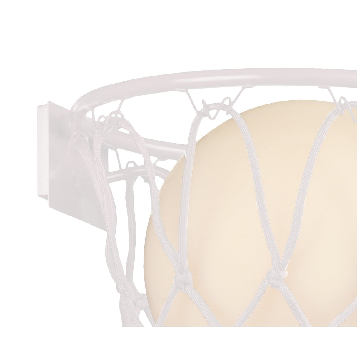 Basketball 1 Light Wall Light - Matt White