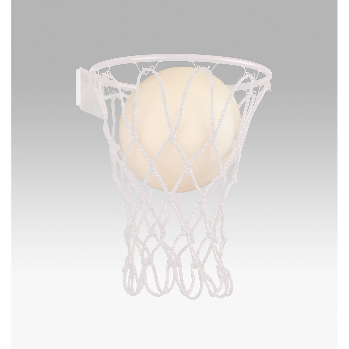 Basketball 1 Light Wall Light - Matt White
