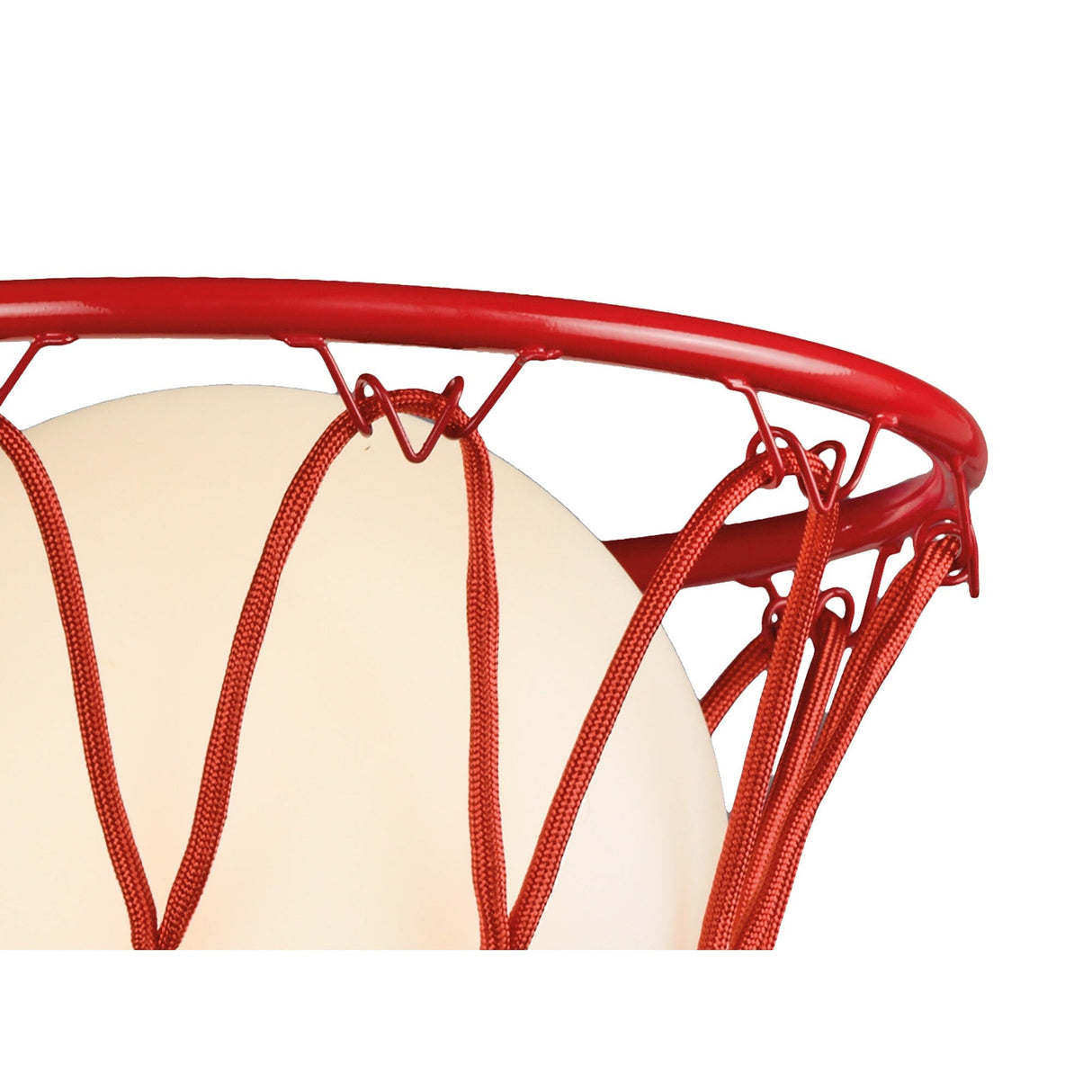 Basketball 1 Light Wall Light - Matt Red