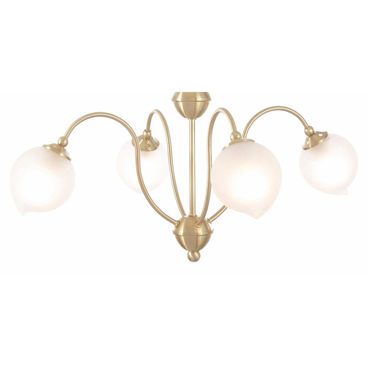 Bastia 49cm 4 Light Chandelier - Satin Gold