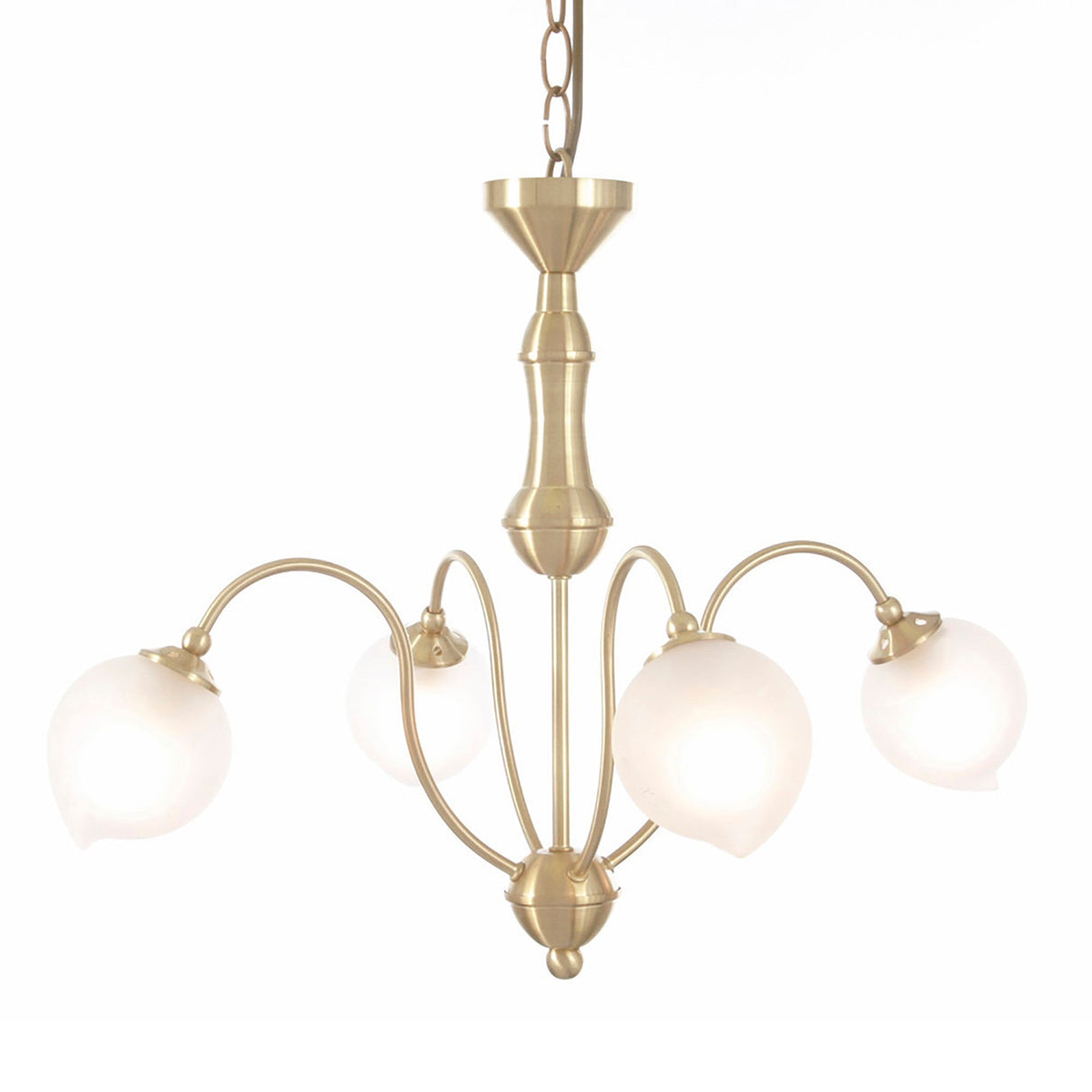 Bastia 49cm 4 Light Chandelier - Satin Gold