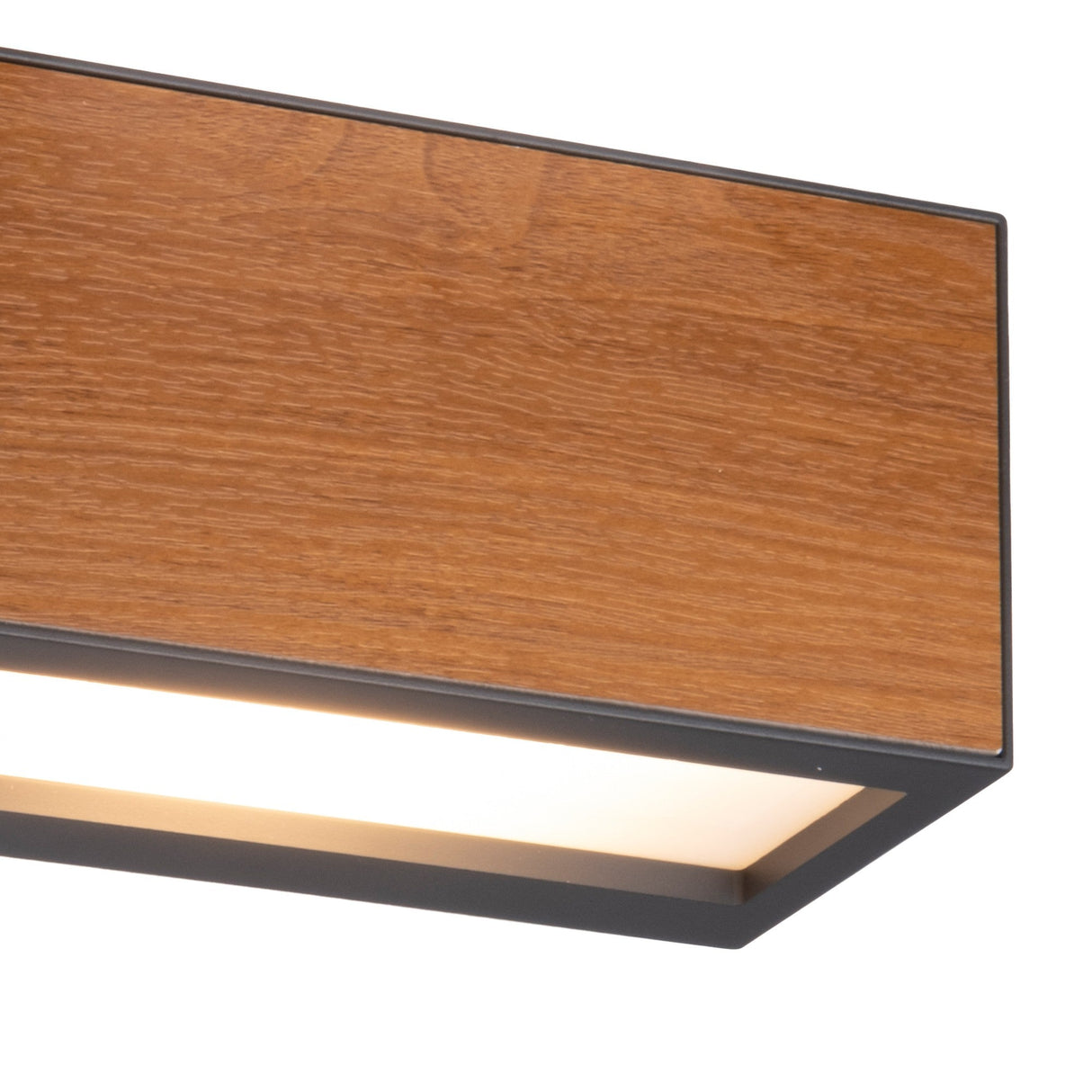 Beret 1 Light Outdoor Wall Light - Graphite & Wood Effect