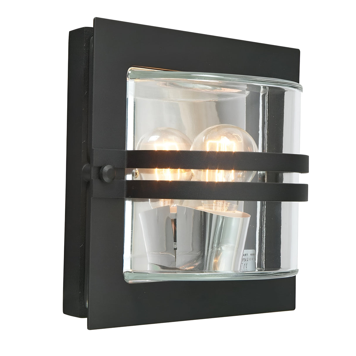 Bern 1 Light Wall Lantern - Black