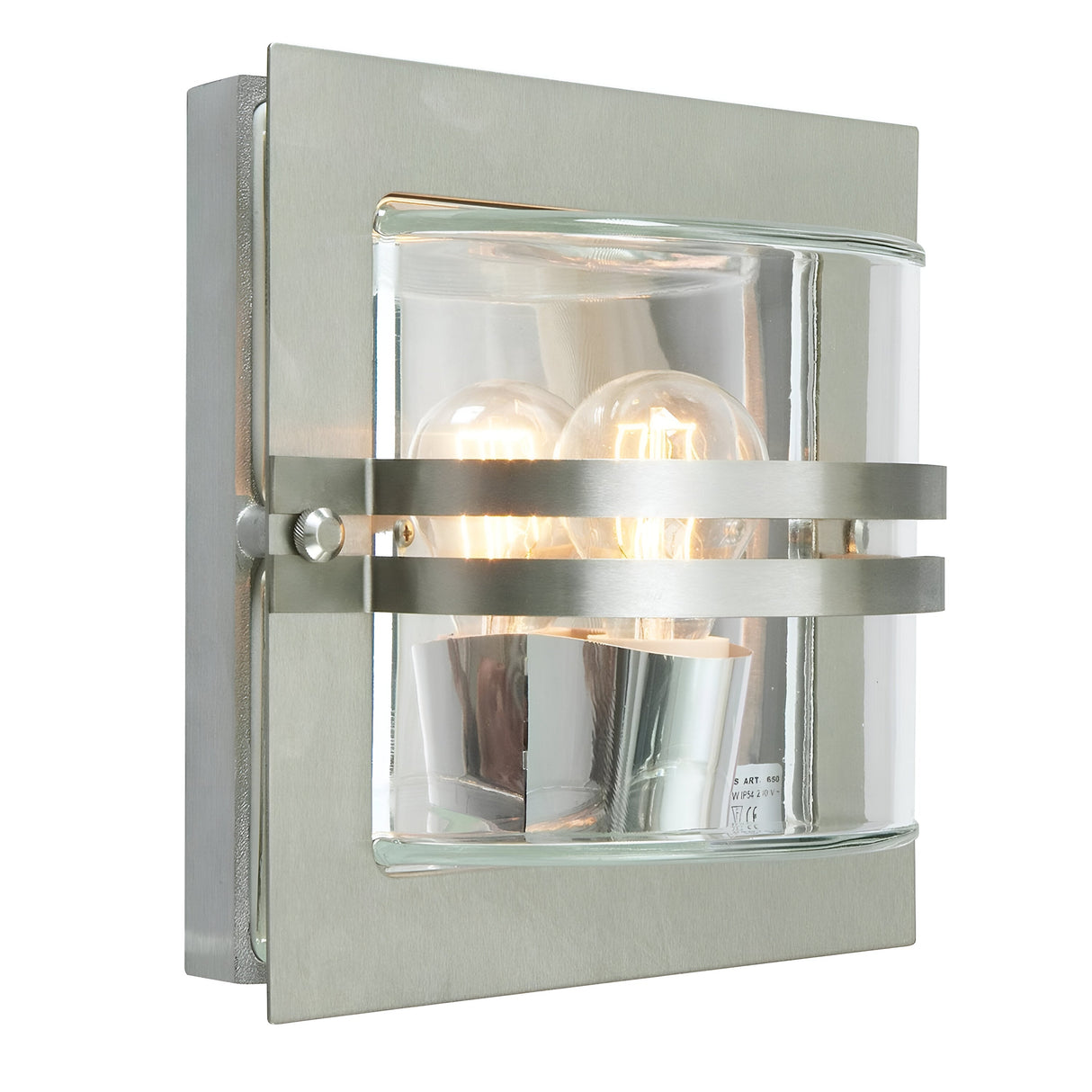 Bern 1 Light Wall Lantern - Stainless Steel