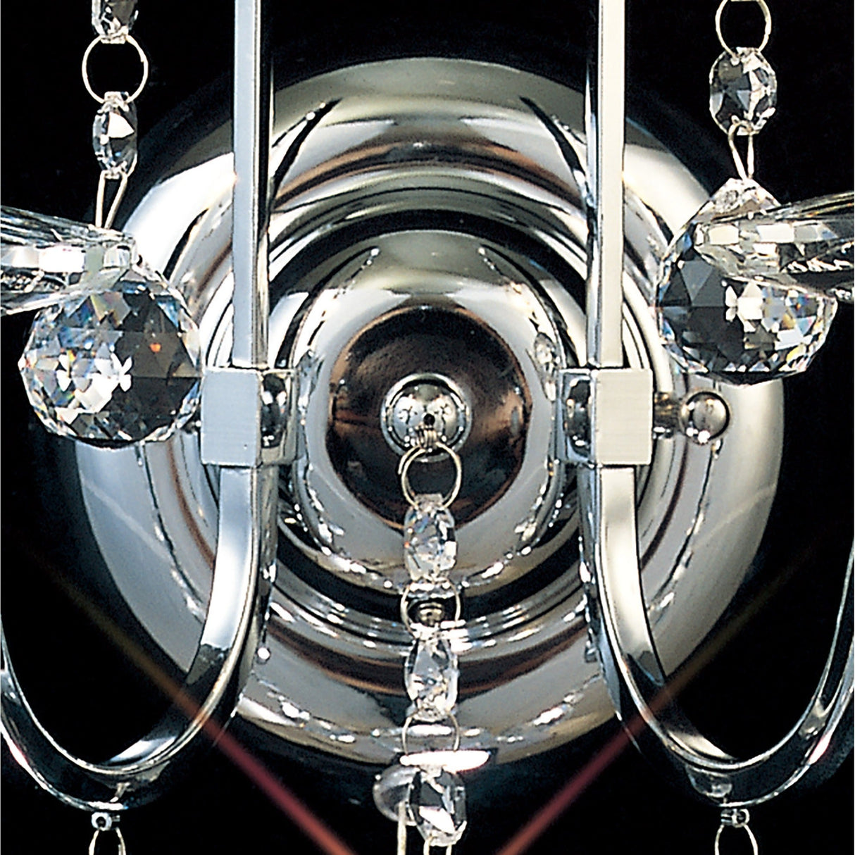 Bianco 2 Light Crystal Wall Light With Switch - Chrome