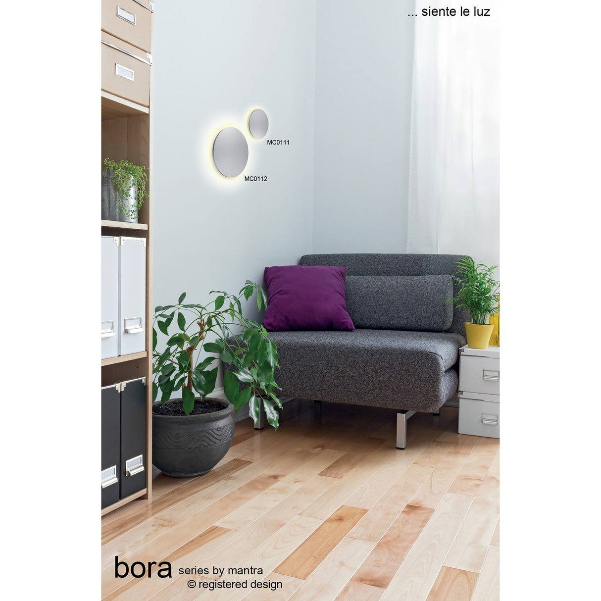 Bora 13.5cm Oval LED Wall Light 6W 3000K - Silver