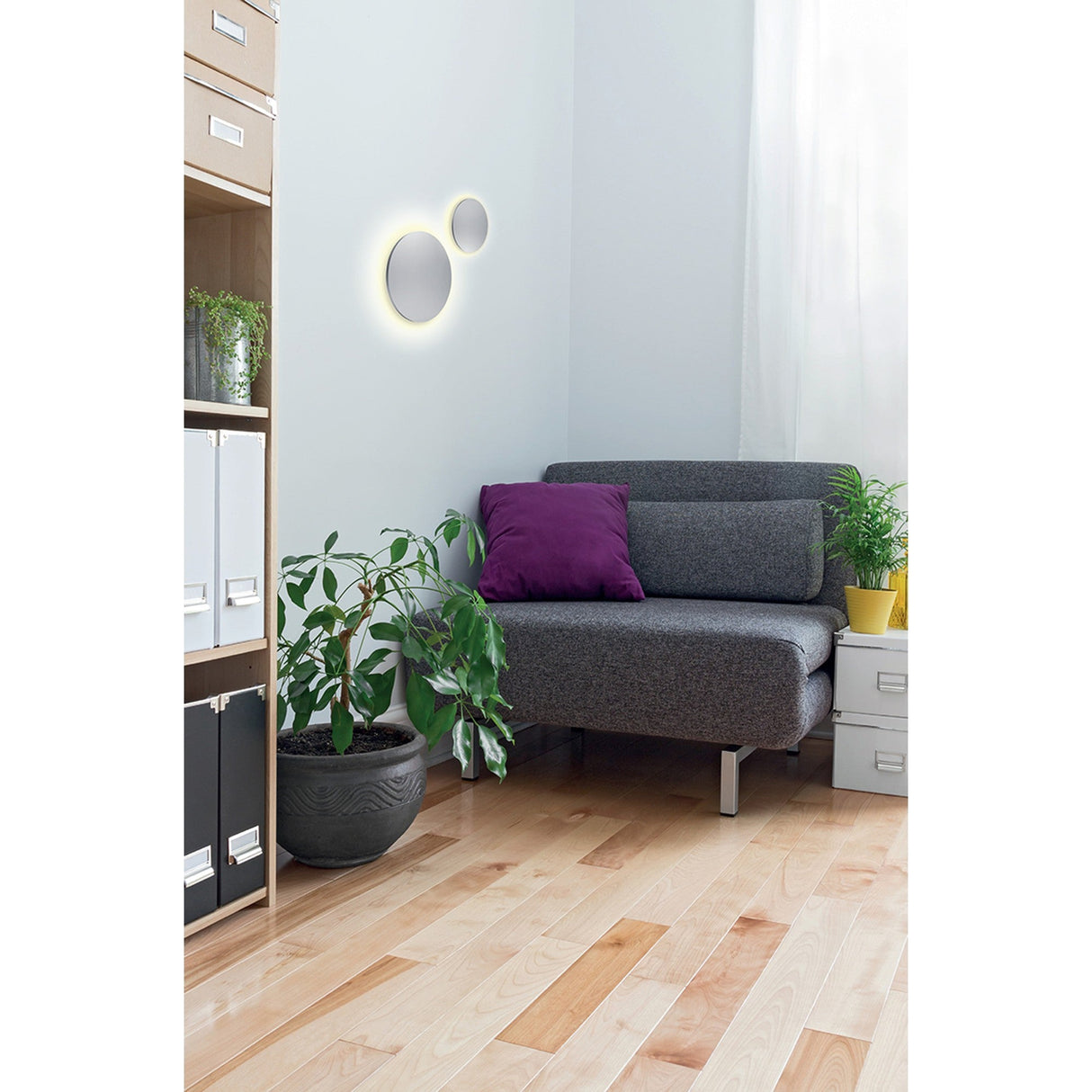 Bora 18cm Oval LED Wall Light 12W 3000K - Silver