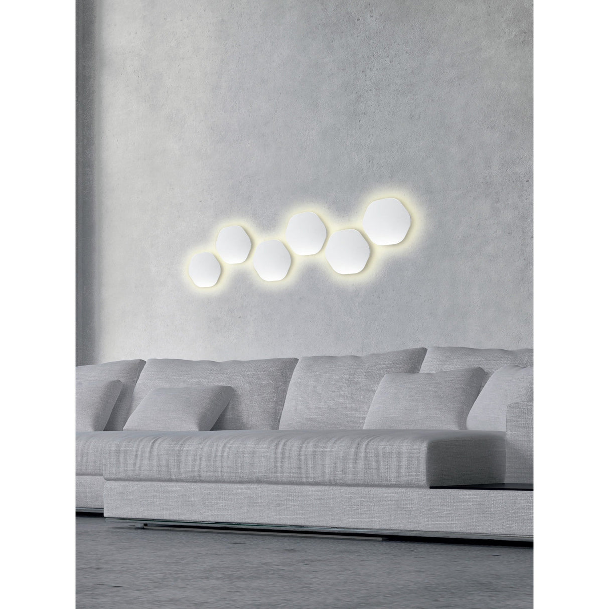 Bora 18cm Hexagonal LED Wall Light 12W 3000K - Silver
