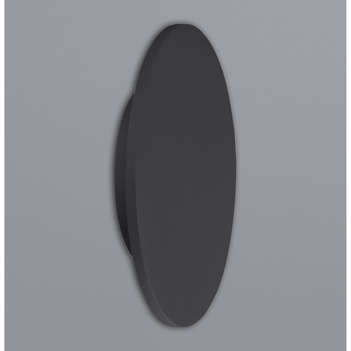 Bora Oval LED Wall/Flush Ceiling Light 30W 2700K - Matt Black