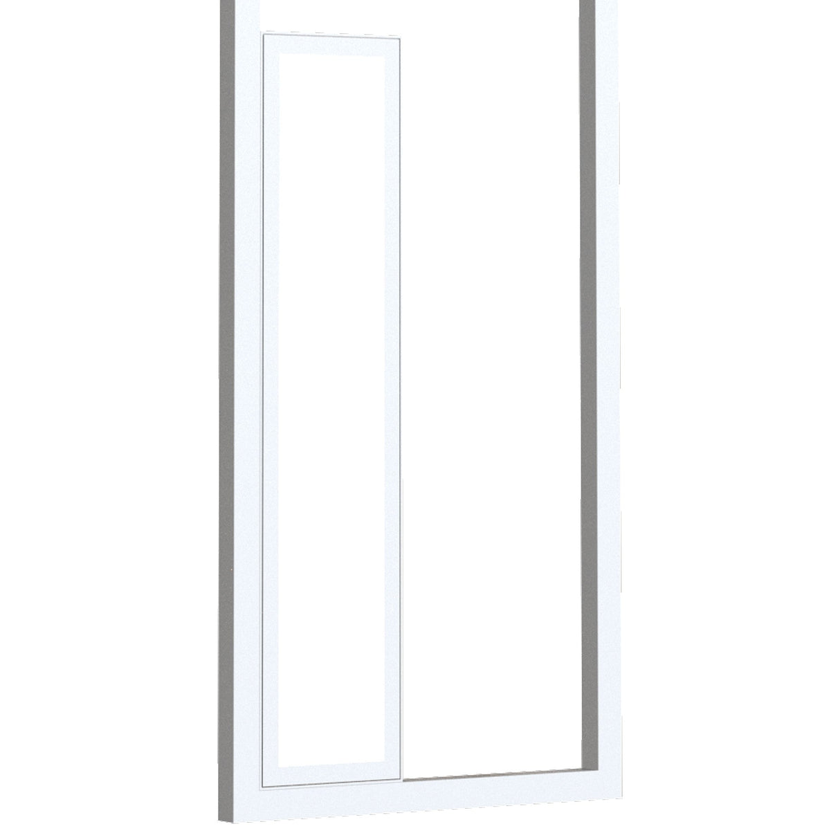 Boutique Small Rectangular LED Wall Light - White