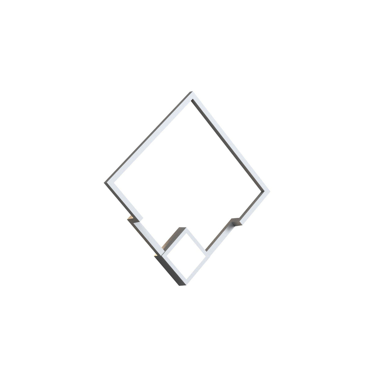 Boutique Large Square LED Wall Light - White