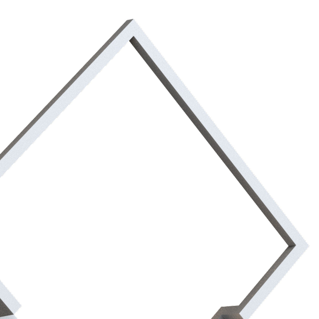 Boutique Large Square Dimmable LED Wall Light - White