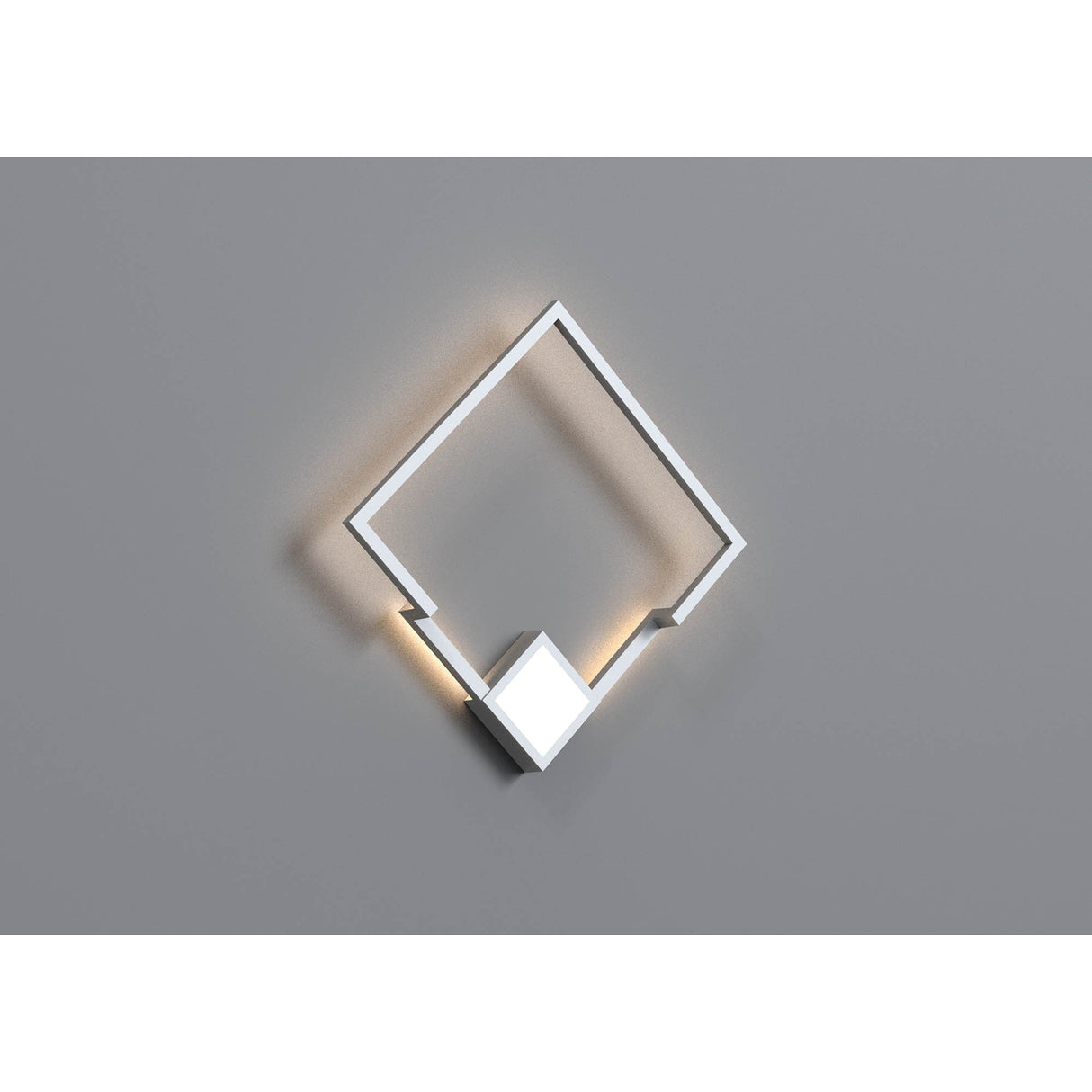 Boutique Large Square Dimmable LED Wall Light - White