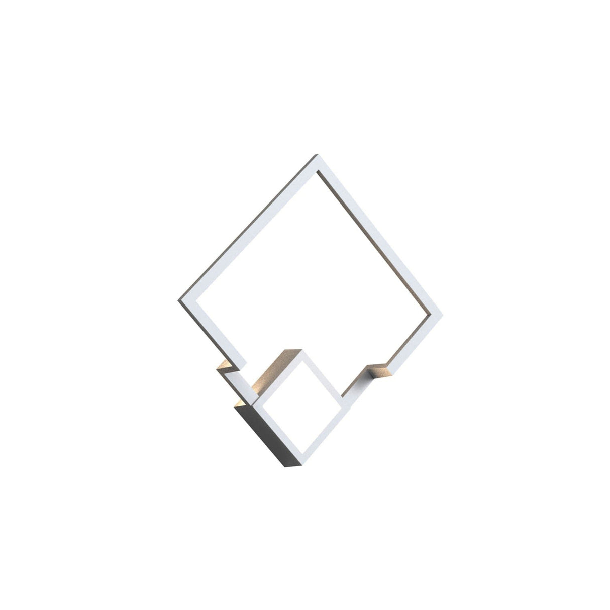 Boutique Small Square LED Wall Light - White