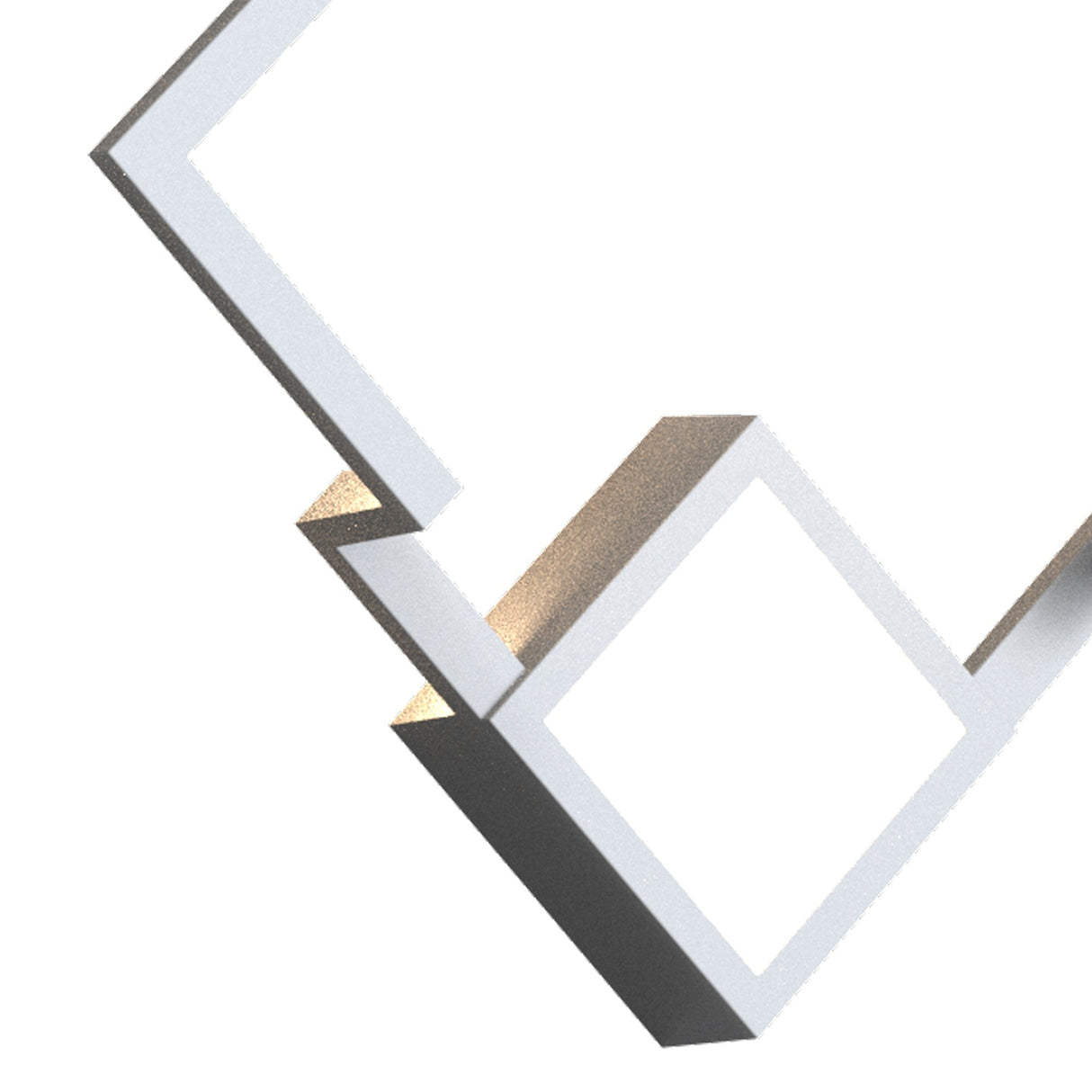 Boutique Small Square Dimmable LED Wall Light - White