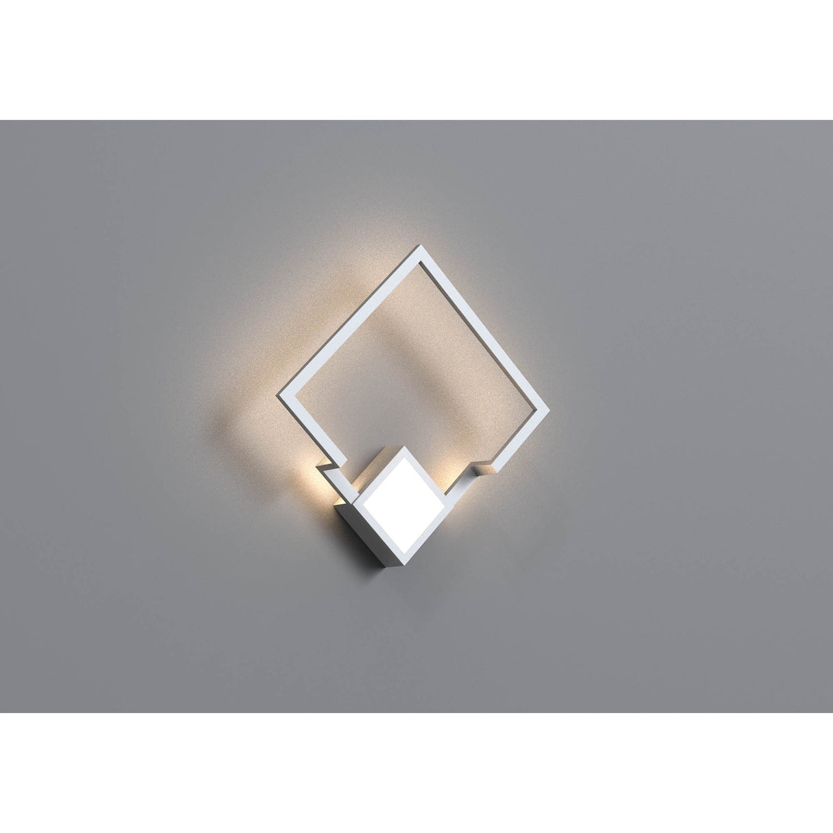 Boutique Small Square Dimmable LED Wall Light - White