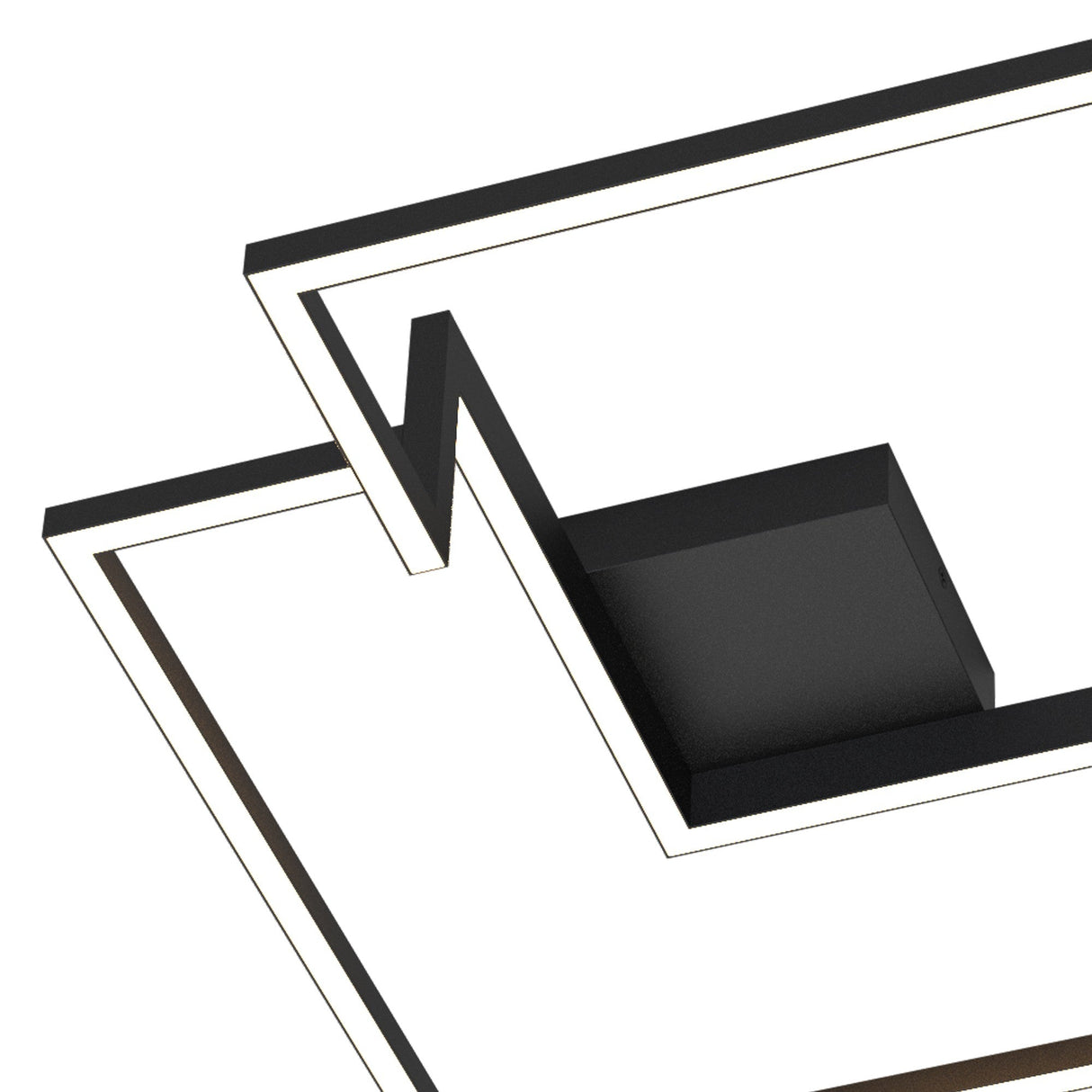 Boutique Dimmable LED Flush Ceiling Light 42W 3000K - Black