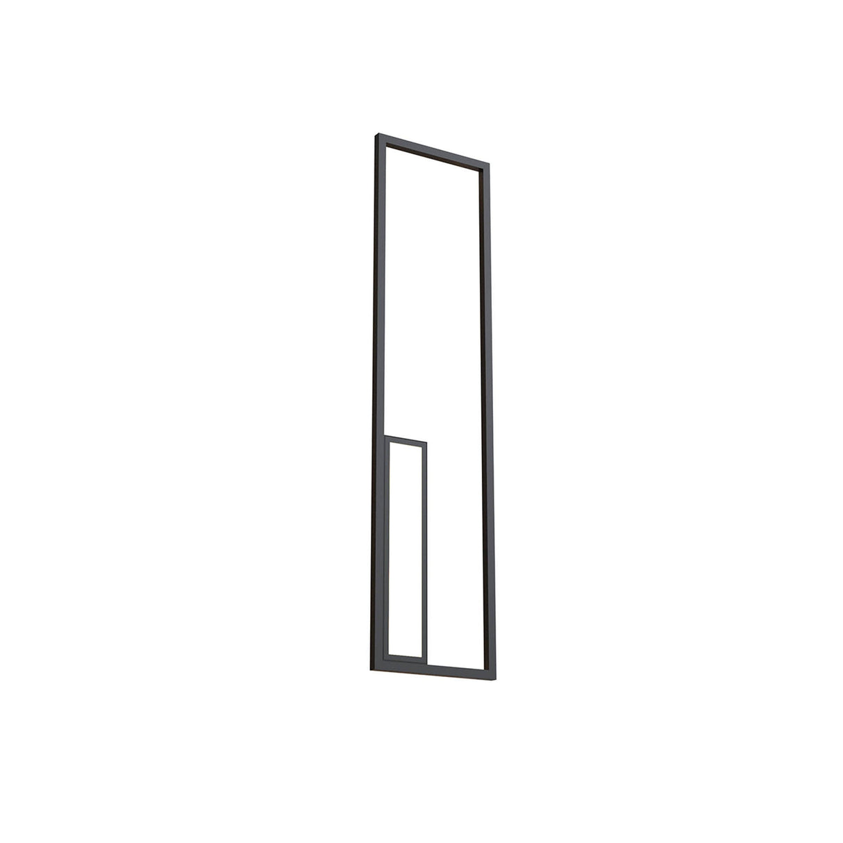 Boutique Large Rectangular LED Wall Light - Black
