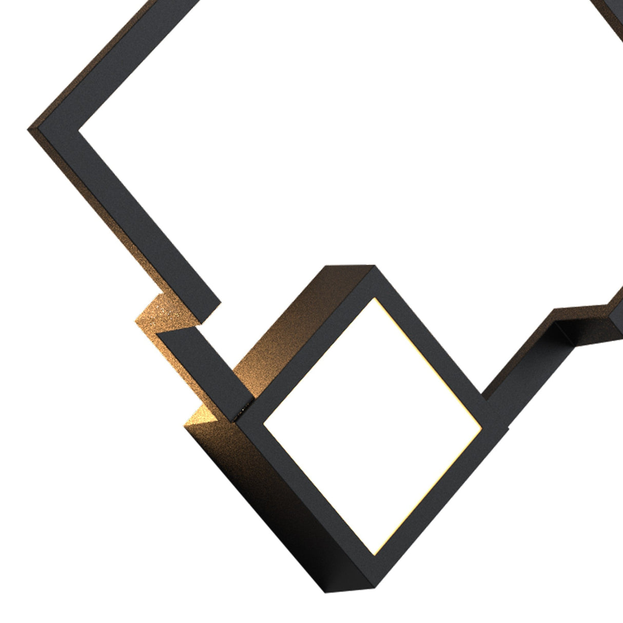 Boutique Small Square Dimmable LED Wall Light - Black