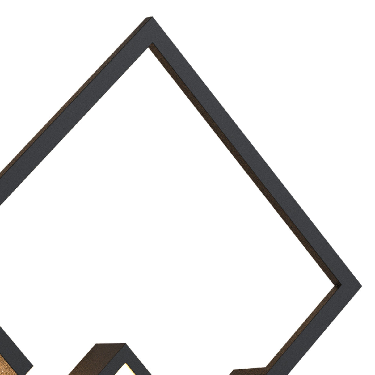 Boutique Small Square Dimmable LED Wall Light - Black