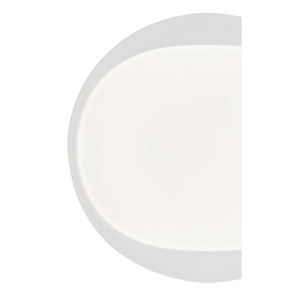 Box CCT LED Flush Ceiling Light With Remote Control - White