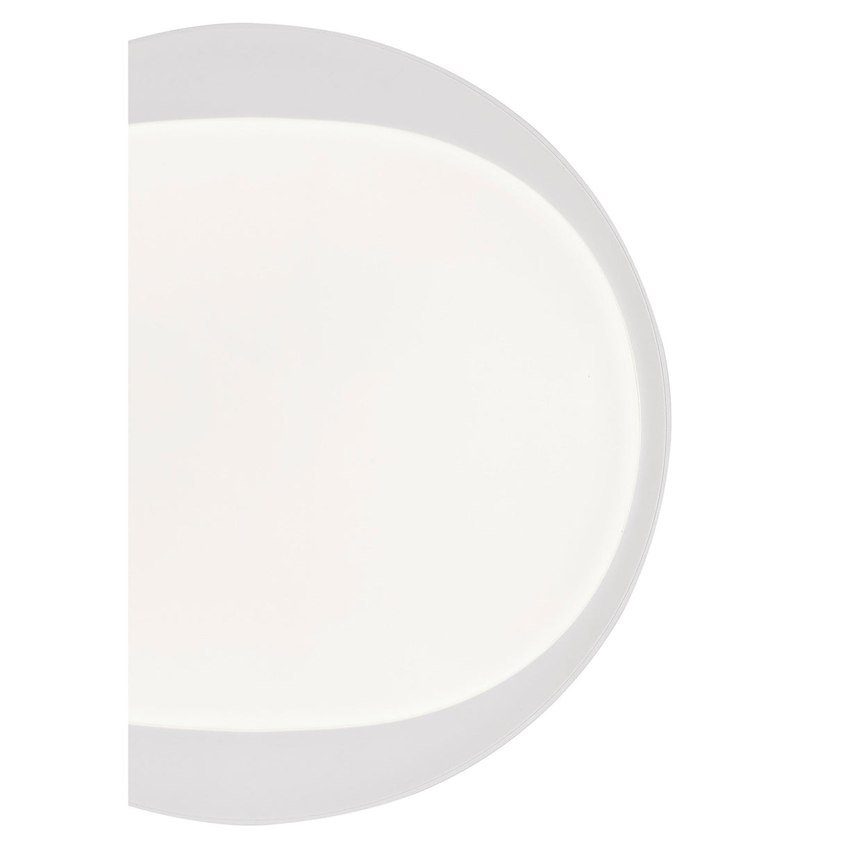 Box CCT LED Flush Ceiling Light With Remote Control - White