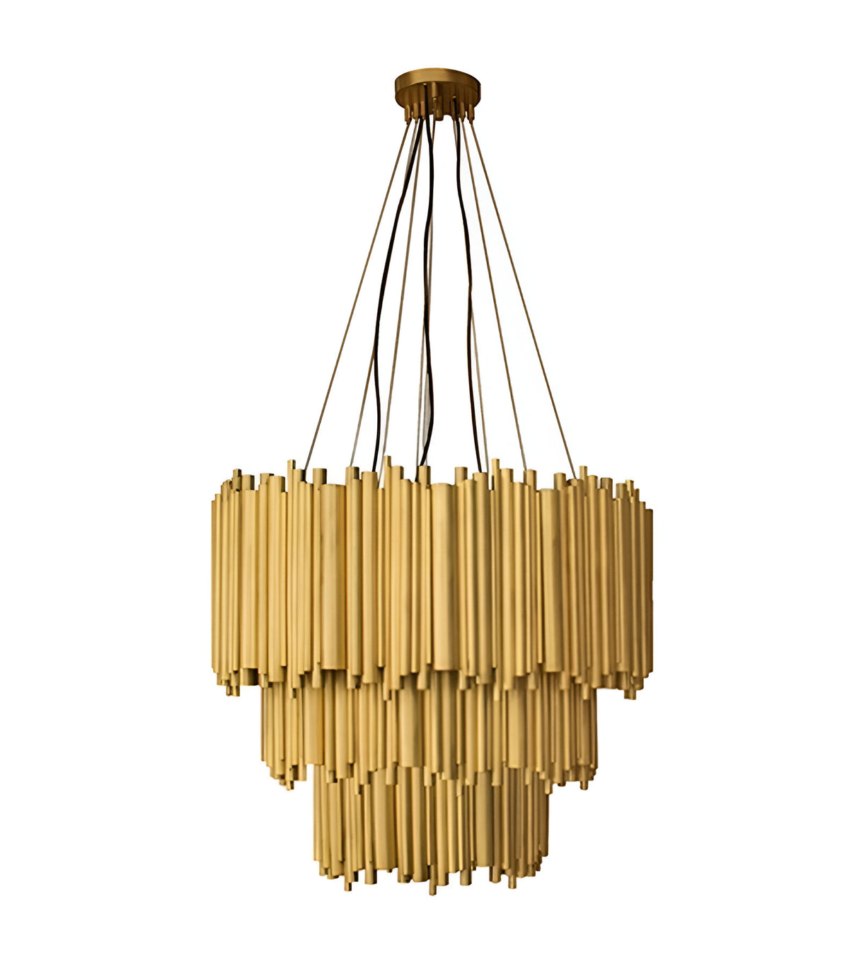 Aurelio 42 Light Brass Chandelier - Gold