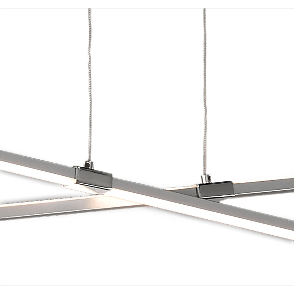 Bucle LED Linear Suspension Light 42W 3000K - Polished Chrome
