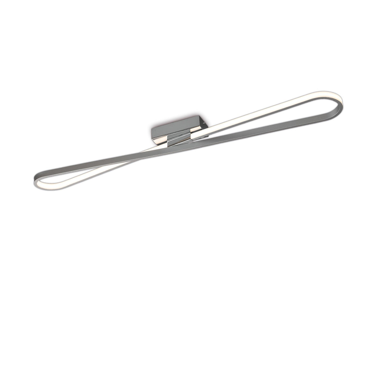 Bucle LED Semi-Flush Ceiling Light 36W - Polished Chrome