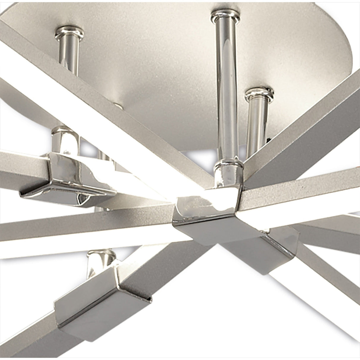 Bucle LED Semi-Flush Ceiling Light 40W - Polished Chrome