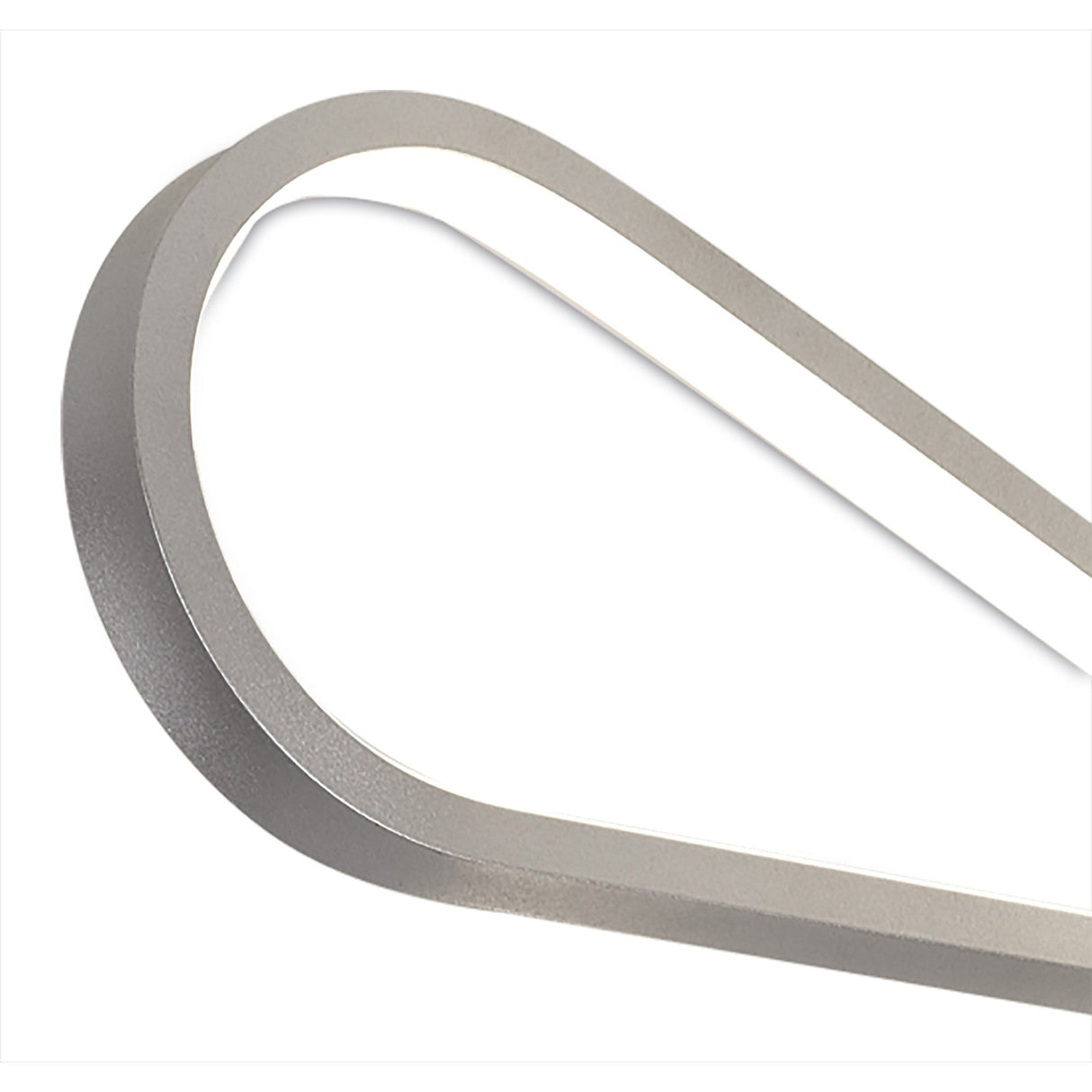 Bucle LED Semi-Flush Ceiling Light 40W - Polished Chrome