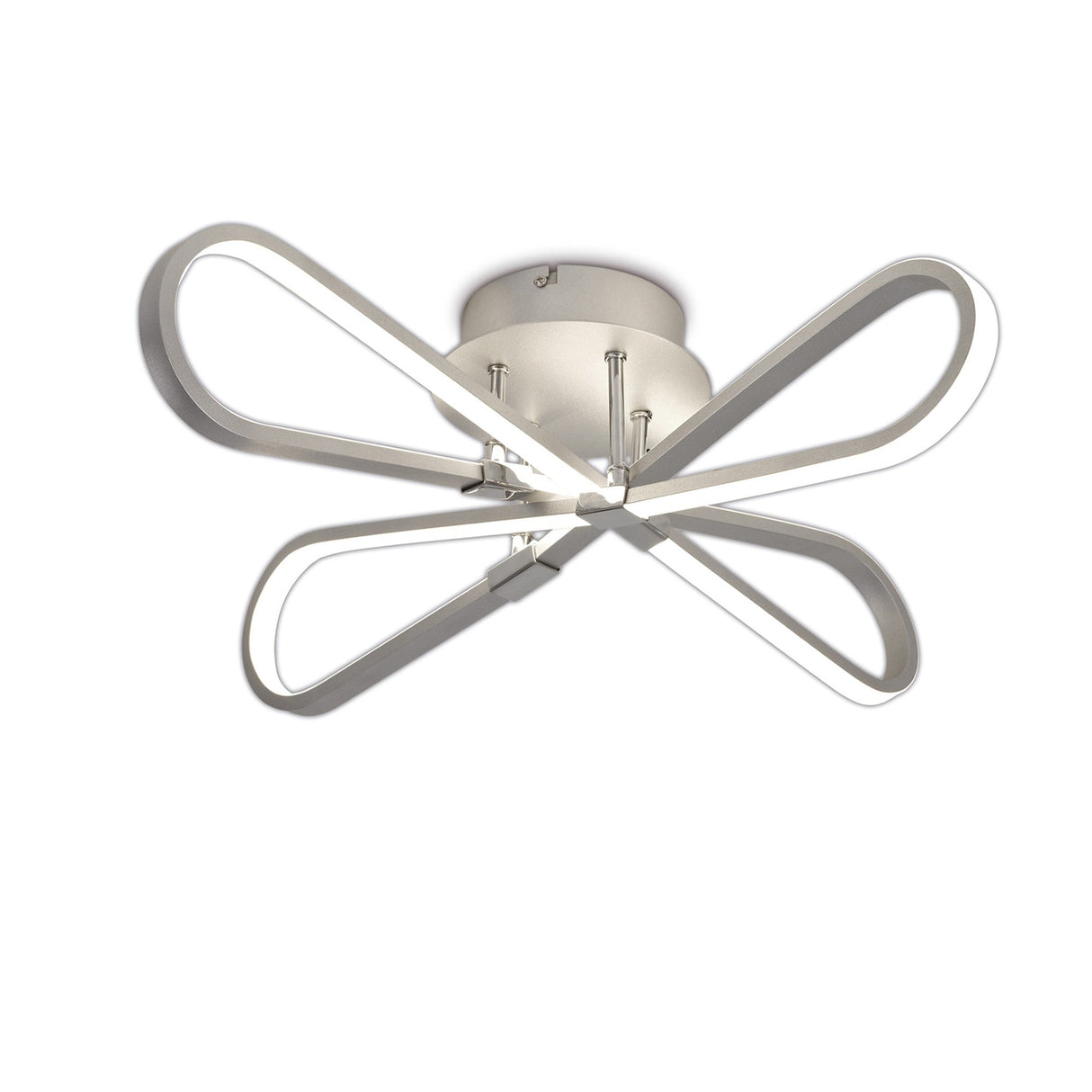 Bucle LED Semi-Flush Ceiling Light 40W - Polished Chrome