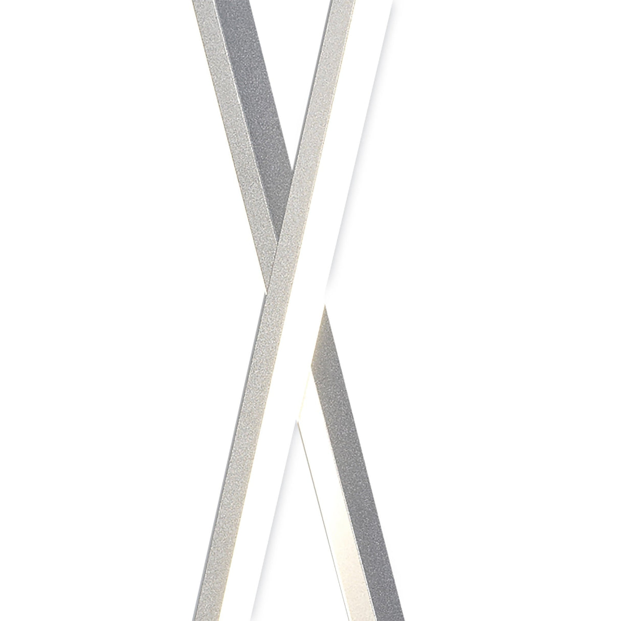 Bucle LED Frosted Acrylic Table Lamp 18W 3000K - Silver/Chrome