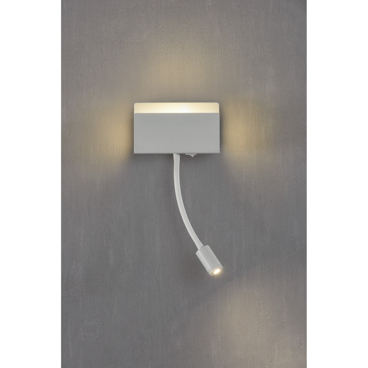 Cabarete LED Wall/Reading Light With Switch - White