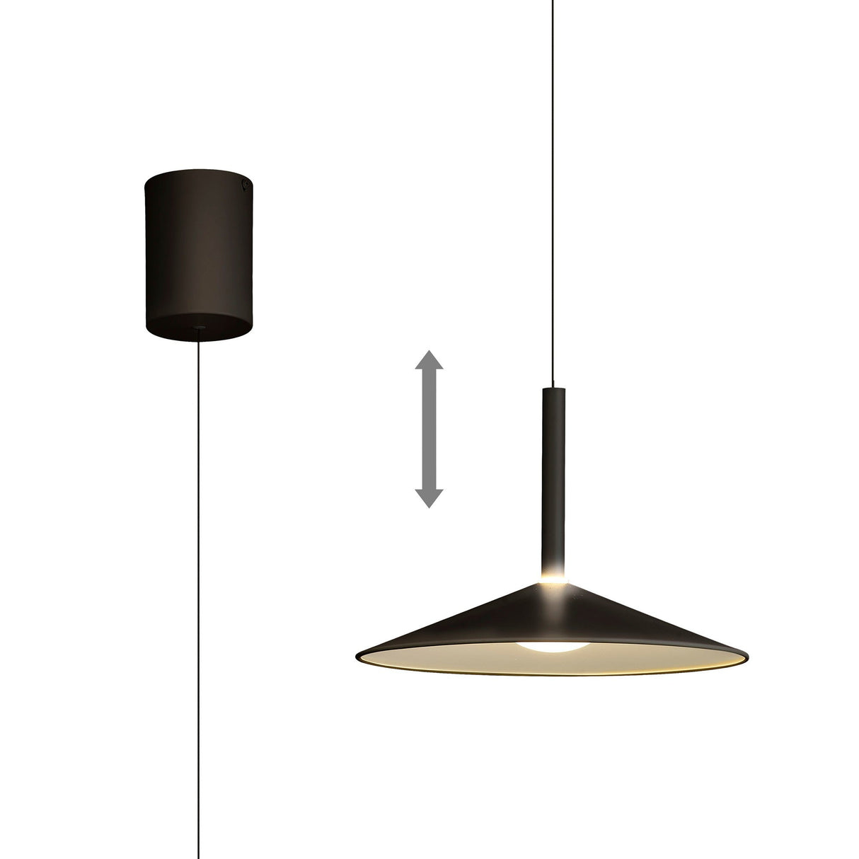 Calice 32cm LED Pendant Light 9W 3000K - Black & White