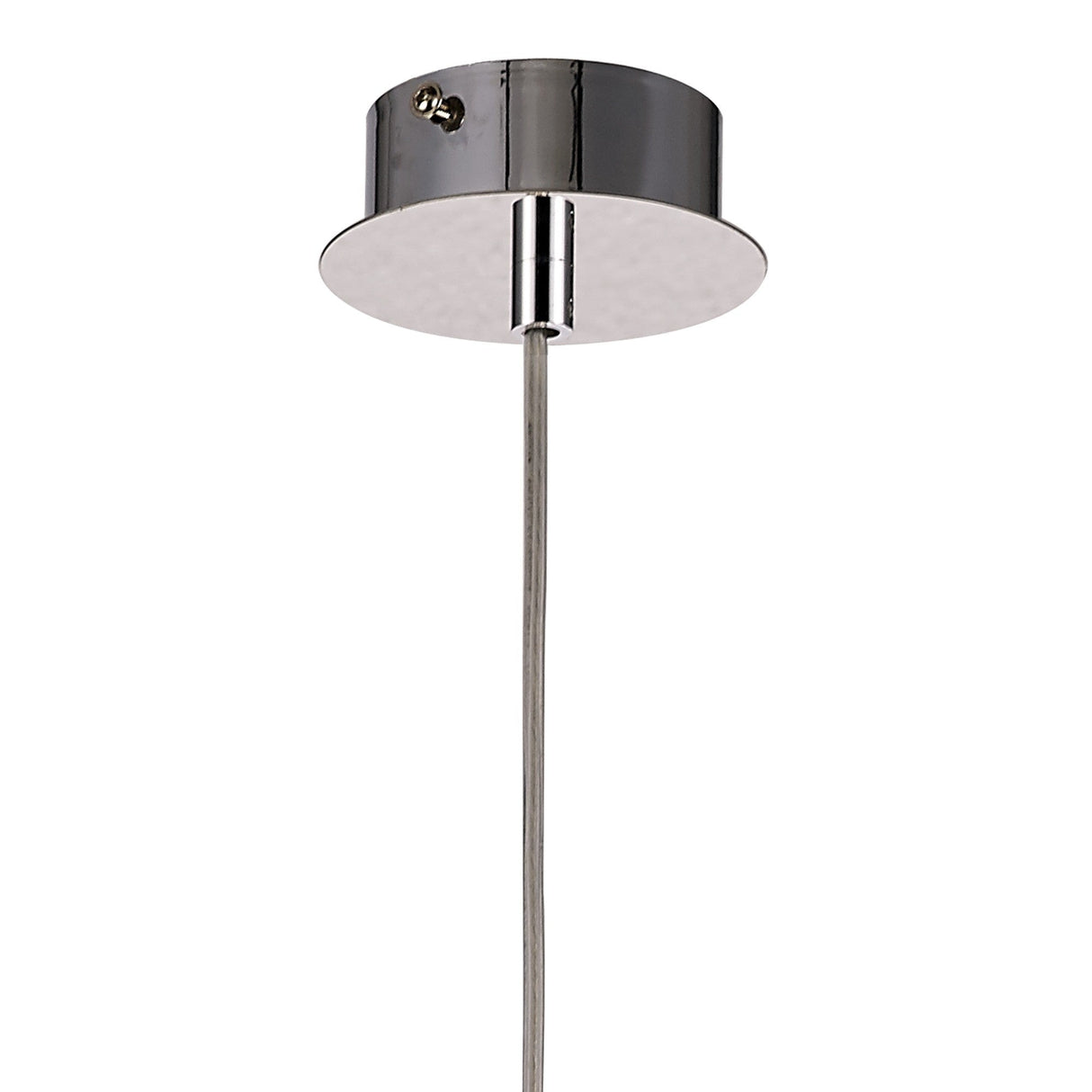 Camden 10cm 1 Light Mosaic Glass & Crystal Pendant Light - Chrome