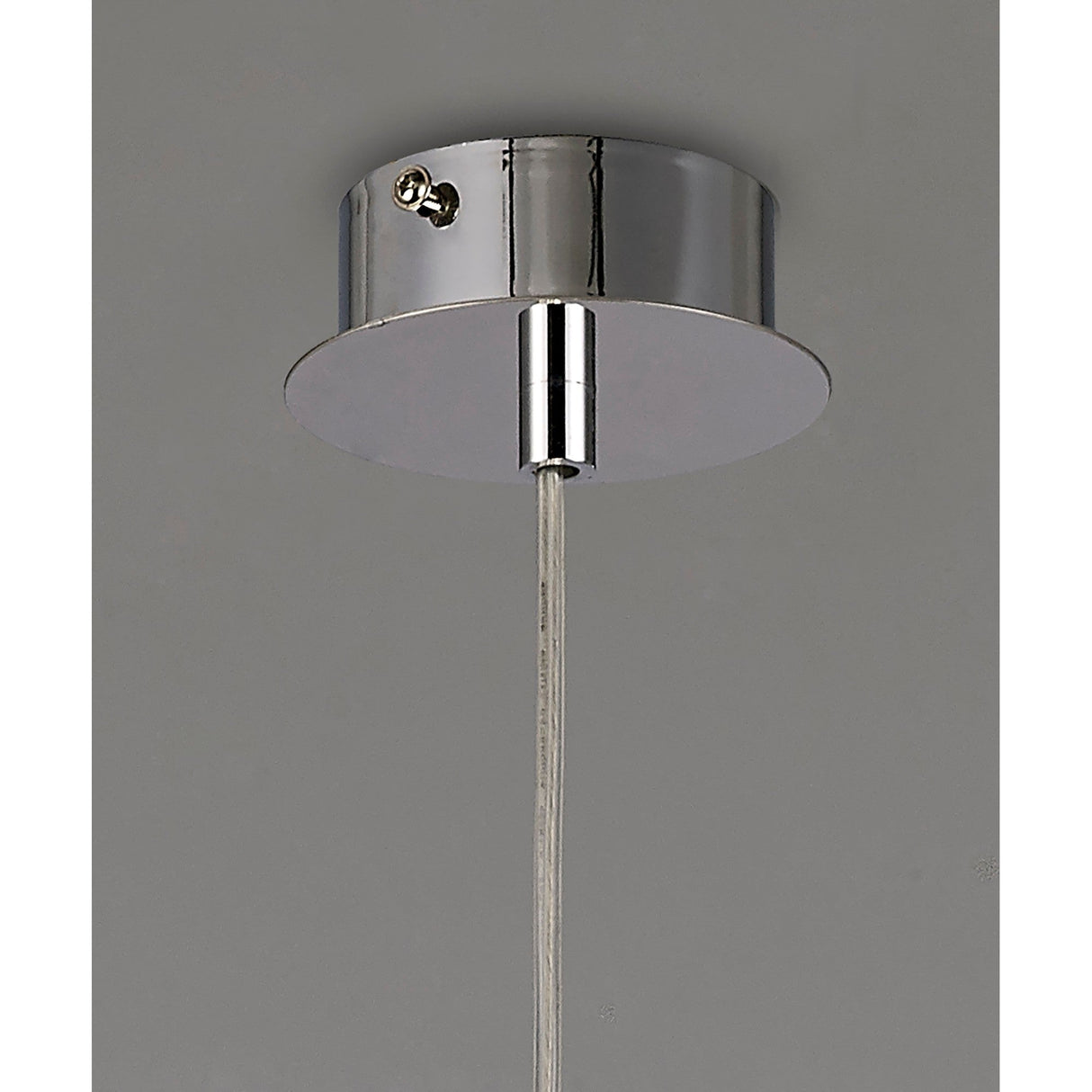 Camden 10cm 1 Light Mosaic Glass & Crystal Pendant Light - Chrome