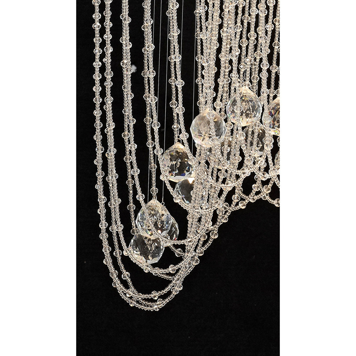 Camilla 10 Light Crystal Semi-Flush Ceiling Light – Polished Chrome