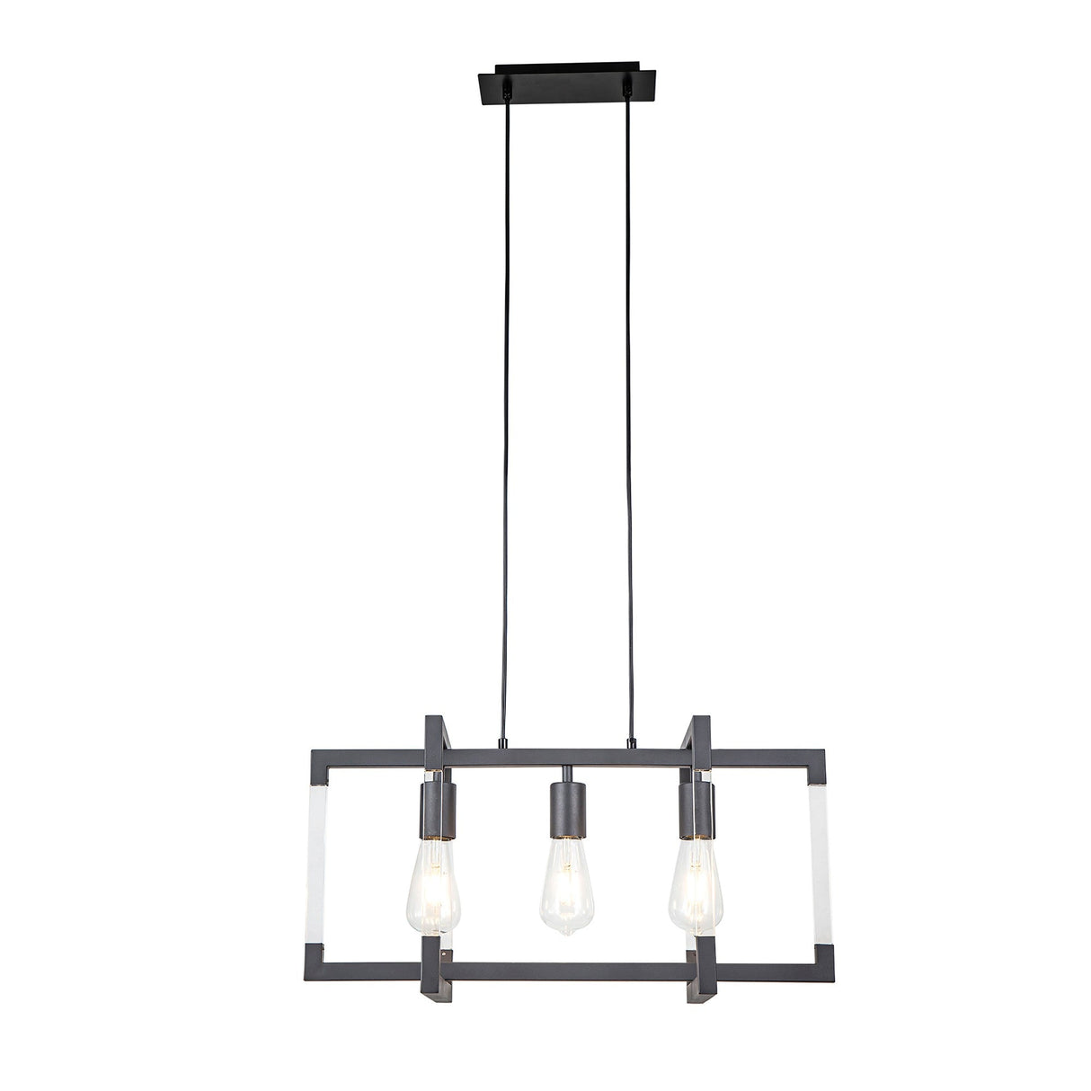 Canto 3 Light Linear Suspension Light - Graphite