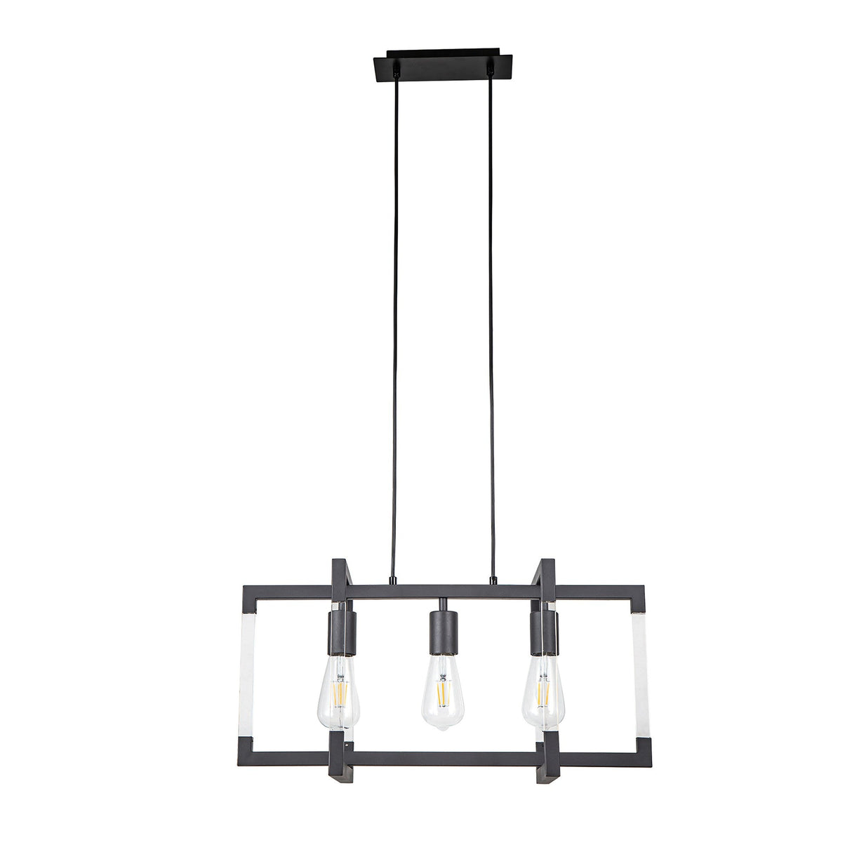 Canto 3 Light Linear Suspension Light - Graphite