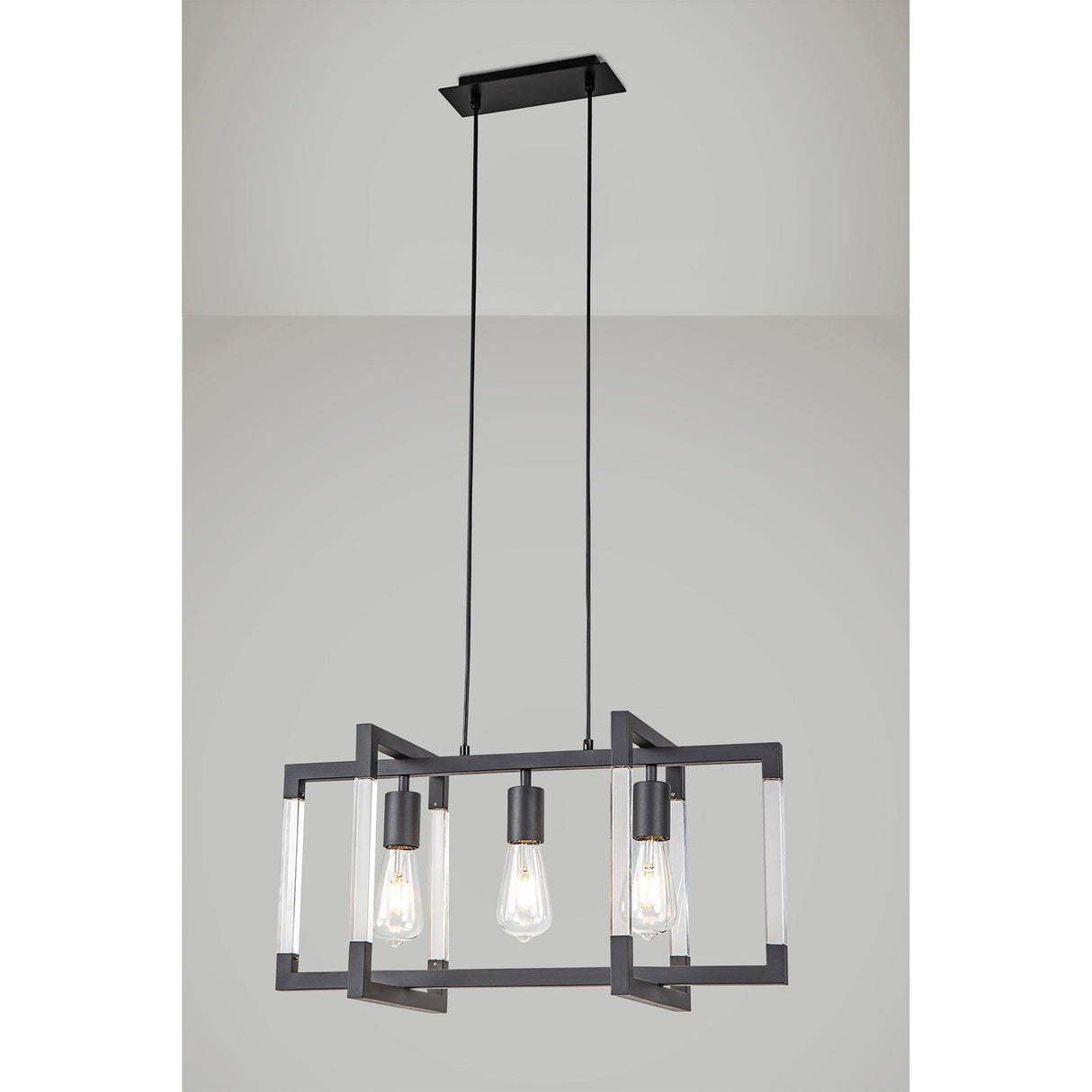 Canto 3 Light Linear Suspension Light - Graphite