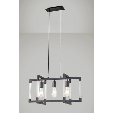 Canto 3 Light Linear Suspension Light - Graphite