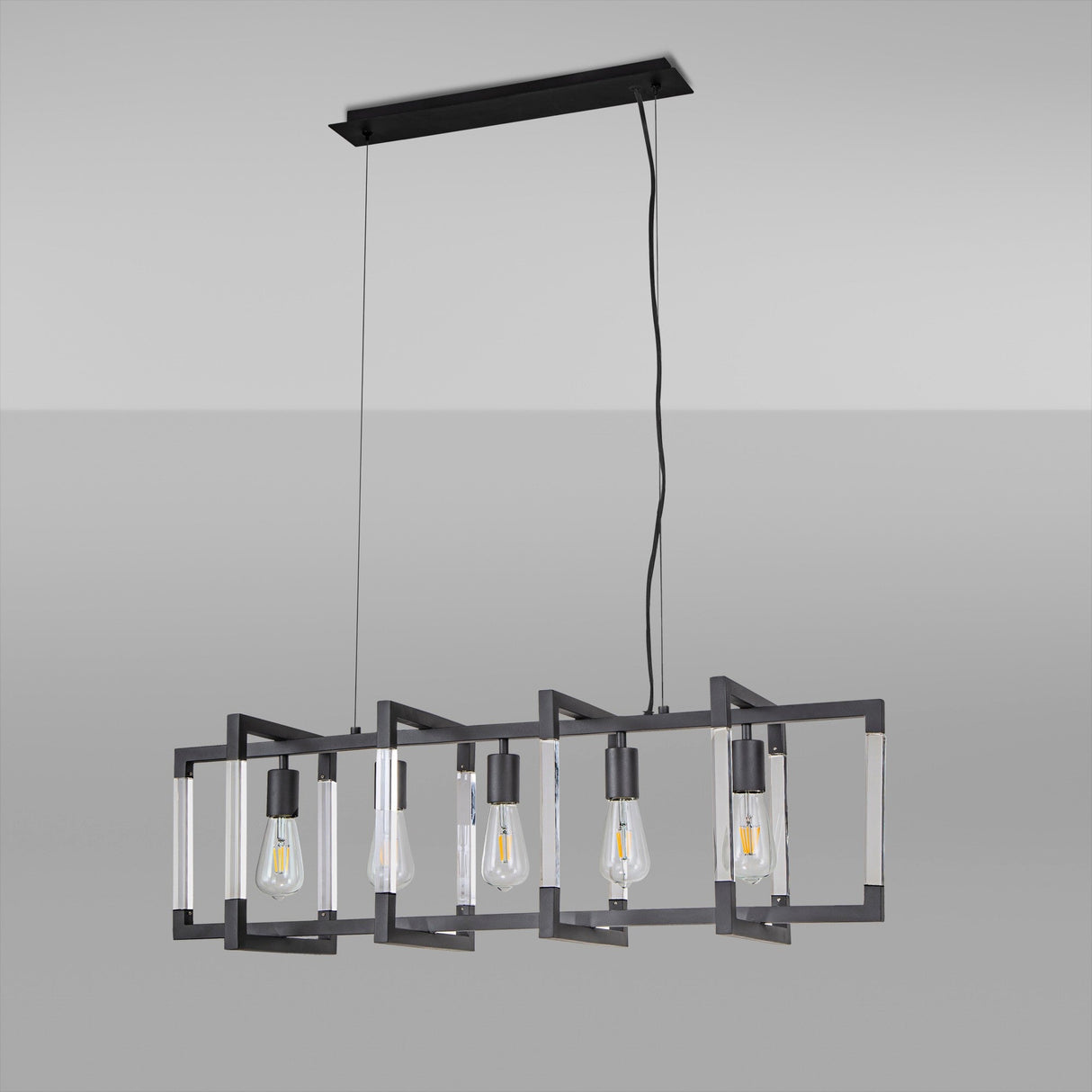 Canto 5 Light Linear Suspension Light - Graphite