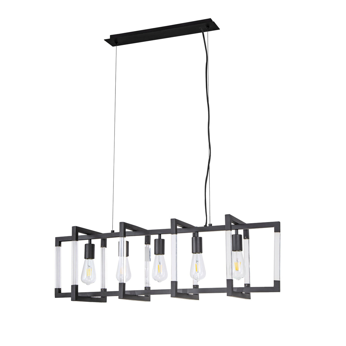 Canto 5 Light Linear Suspension Light - Graphite