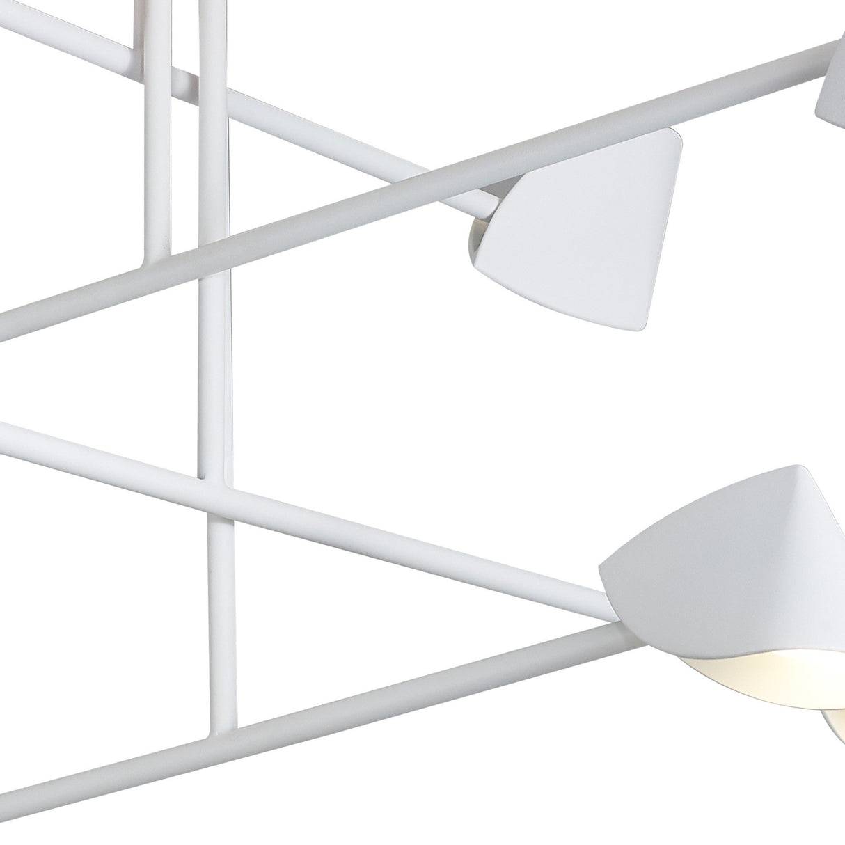 Capuccina 8 Light LED Semi-Flush Ceiling Light 61.5W 3000K – White